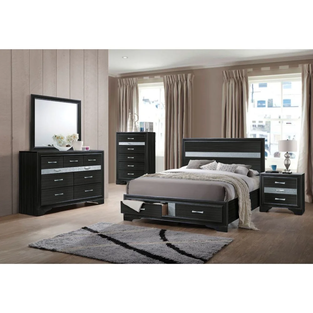 DAE 5-Piece Bedroom Set Bed, Dresser, Chest and 2 Nightstands